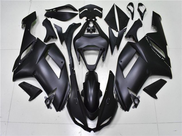 Billige Kawasaki ZX6R Motorrad Verkleidung 2007-2008 - Matt Schwarz