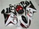 Billige Kawasaki ZX6R Motorrad Verkleidung 2007-2008 - Weiss Schwarz Rot