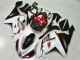 Billige Kawasaki ZX6R Motorrad Verkleidung 2007-2008 - Weiss Schwarz Rot