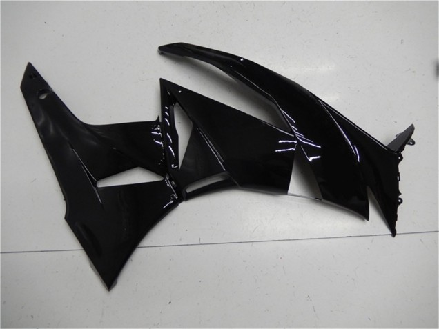 Billige Kawasaki ZX6R Motorrad Verkleidung 2009-2012 - Glanzendes Schwarz