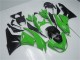 Billige Kawasaki ZX6R Motorrad Verkleidung Kit 2009-2012 - Grun Glanzendes Schwarz