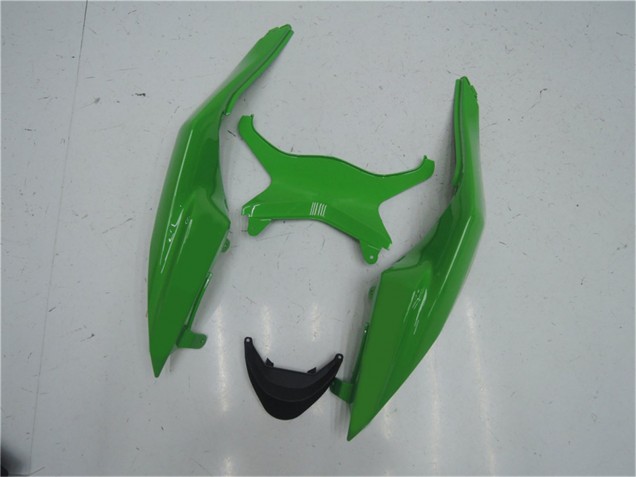 Billige Kawasaki ZX6R Motorrad Verkleidung Kit 2009-2012 - Grun Glanzendes Schwarz
