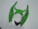Billige Kawasaki ZX6R Motorrad Verkleidung Kit 2009-2012 - Grun Glanzendes Schwarz