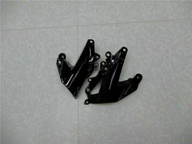 Billige Kawasaki ZX6R Motorrad Verkleidung 2009-2012 - Glanzendes Schwarz Grun