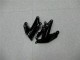 Billige Kawasaki ZX6R Motorrad Verkleidung 2009-2012 - Glanzendes Schwarz Grun