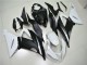 Billige Kawasaki ZX6R Abs Verkleidungen 2013-2018 - Weiss Matt Schwarz