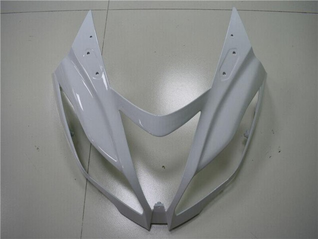 Billige Kawasaki ZX6R Abs Verkleidungen 2013-2018 - Weiss Matt Schwarz