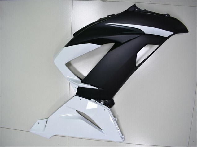 Billige Kawasaki ZX6R Abs Verkleidungen 2013-2018 - Weiss Matt Schwarz