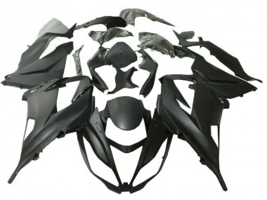 Billige Kawasaki ZX6R Motorrad Verkleidung Kit 2013-2018 - Matt Schwarz
