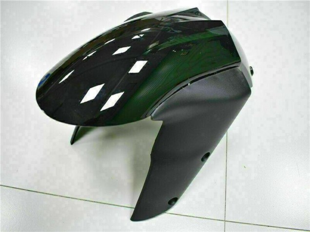 Billige Kawasaki ZX10R Motorrad Verkleidung Kit 2006-2007 - Glanzendes Schwarz Rot Flamme