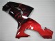 Billige Kawasaki ZX10R Motorrad Verkleidung 2006-2007 - Glanzendes Schwarz Rot Flamme