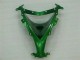 Billige Kawasaki ZX10R Motorrad Verkleidung 2008-2010 - Glanzendes Schwarz Grun Flamme