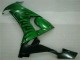 Billige Kawasaki ZX10R Motorrad Verkleidung 2008-2010 - Glanzendes Schwarz Grun Flamme