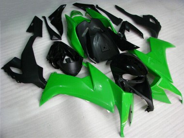 Billige Kawasaki ZX10R Motorrad Verkleidung Kit 2008-2010 - Grun Schwarz
