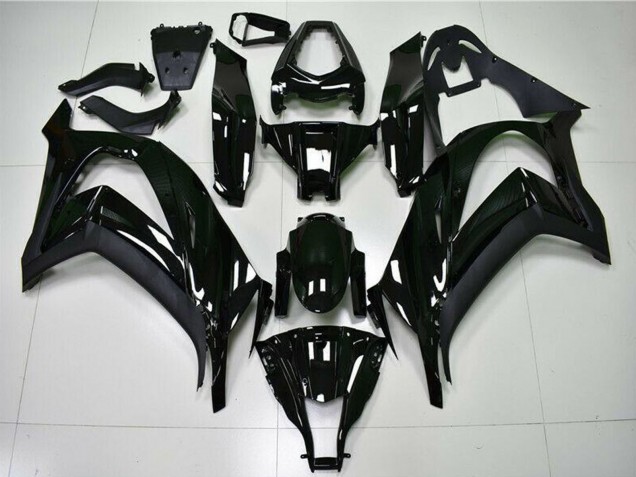 Billige Kawasaki ZX10R Motorrad Verkleidung 2011-2015 - Glanzendes Schwarz