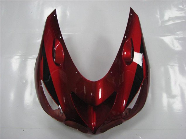 Billige Kawasaki ZX14R ZZR1400 Motorrad Verkleidung 2006-2011 - Rot Schwarz
