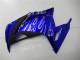 Billige Kawasaki Ninja 300 EX300R Motorrad Verkleidung 2013-2024 - Blau Schwarz Weiss Flamme