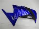Billige Kawasaki Ninja 300 EX300R Motorrad Verkleidung 2013-2024 - Blau Schwarz Weiss Flamme
