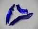 Billige Kawasaki Ninja 300 EX300R Motorrad Verkleidung 2013-2024 - Blau Schwarz Weiss Flamme