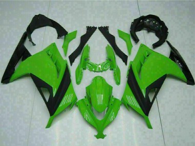 Billige Kawasaki Ninja 300 EX300R Motorrad Verkleidung 2013-2024 - Grun Schwarz