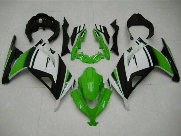 Billige Kawasaki Ninja 300 EX300R Motorrad Verkleidung 2013-2024 - Weiss Grun Schwarz