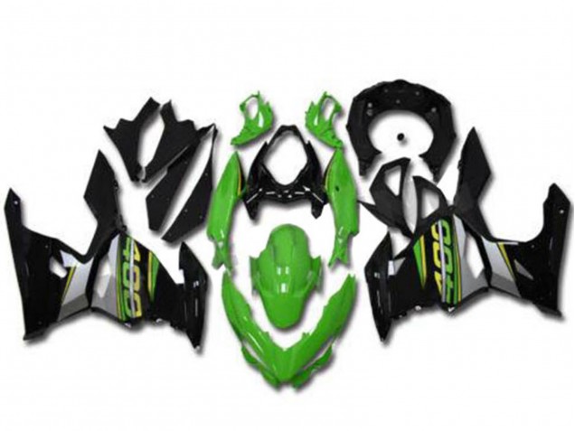 Billige Kawasaki EX400 Motorrad Verkleidung 2018-2024 - Grun Schwarz Grau