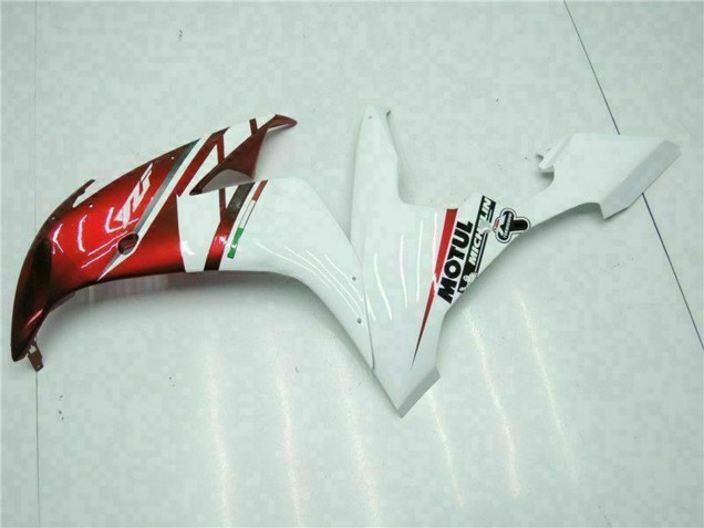 Billige Yamaha YZF R1 Motorrad Verkleidung 2004-2006 - Weiss Rot Gelb Motul 46