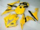 Billige Yamaha YZF R1 Motorrad Verkleidung 2004-2006 - Gelb Glanzendes Schwarz Dunlop 50