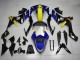 Billige Yamaha YZF R1 Motorrad Verkleidung 2007-2008 - Blau Gelb Schwarz Hai