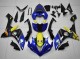 Billige Yamaha YZF R1 Motorrad Verkleidung 2007-2008 - Blau Gelb Schwarz Hai