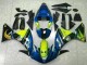 Billige Yamaha YZF R1 Motorrad Verkleidung 2009-2011 - Blau Gelb Hai