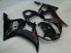 Billige Yamaha YZF R6 Motorrad Verkleidung 2003-2004 - Glanzendes Schwarz Matt Schwarz Rot Aufkleber