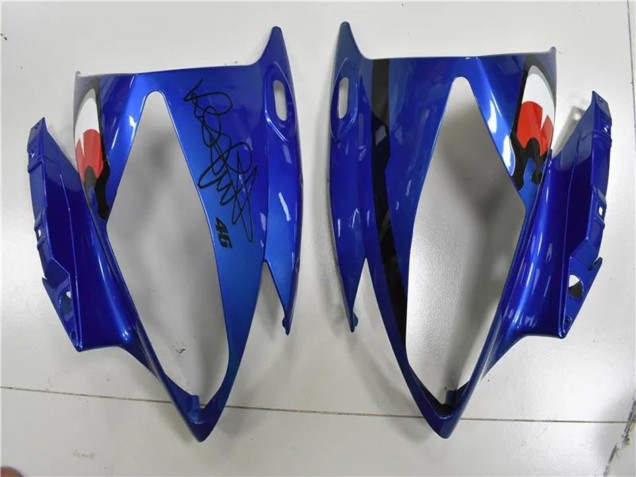 Billige Yamaha YZF R6 Motorrad Verkleidung 2006-2007 - Blau Gelb Glanzendes Schwarz Hai