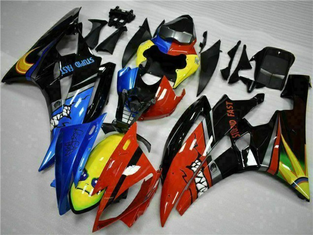 Billige Yamaha YZF R6 Motorrad Verkleidung 2006-2007 - Gelb Blau Rot Glanzendes Schwarz Hai