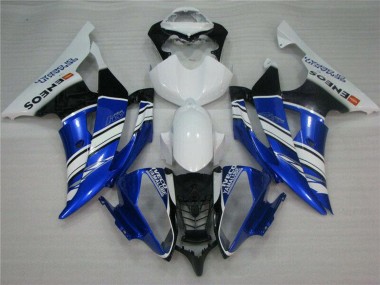 Billige Yamaha YZF R6 Motorrad Verkleidung 2008-2016 - Weiss Blau Schwarz ENEOS Semakin Didepan