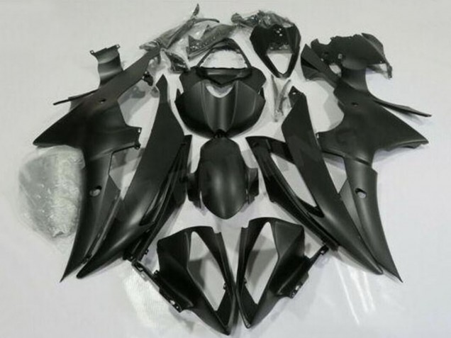 Billige Yamaha YZF R6 Motorrad Verkleidung 2008-2016 - Matt Schwarz