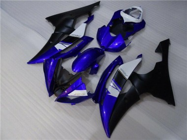 Billige Yamaha YZF R6 Motorrad Verkleidung 2008-2016 - Weiss Blau Matt Schwarz