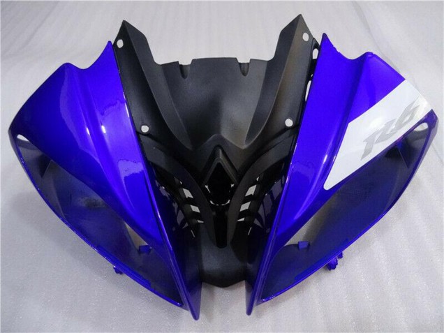 Billige Yamaha YZF R6 Motorrad Verkleidung 2008-2016 - Weiss Blau Matt Schwarz