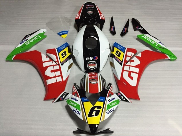 Billige Honda CBR1000RR Motorrad Verkleidung 2012-2016 - Weiss Rot Gelb Grun Givi 6