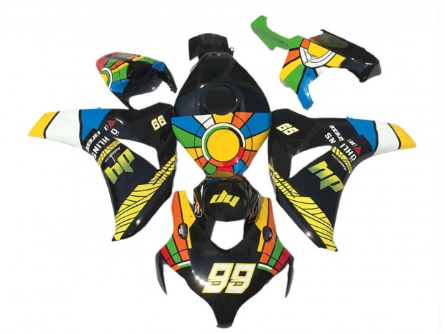 Billige Honda CBR1000RR Motorrad Verkleidung 2008-2011 - Blau Gelb Grun Rot Schwarz Farbrad 99