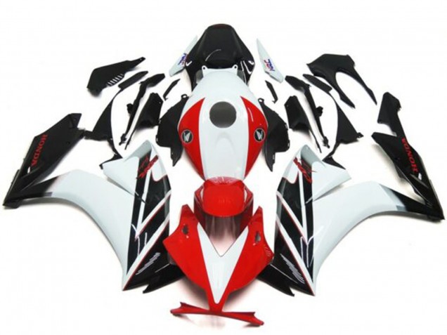 Billige Honda CBR1000RR Motorrad Verkleidung 2012-2016 - Weiss Rot Glanzendes Schwarz