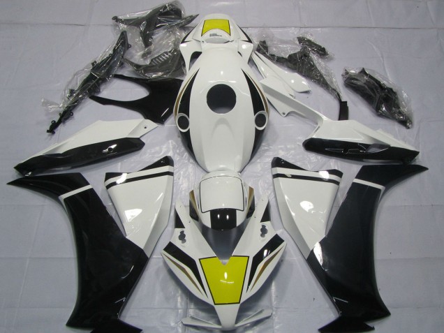 Billige Honda CBR1000RR Motorrad Verkleidung 2012-2016 - Weiss Gelb Glanzendes Schwarz