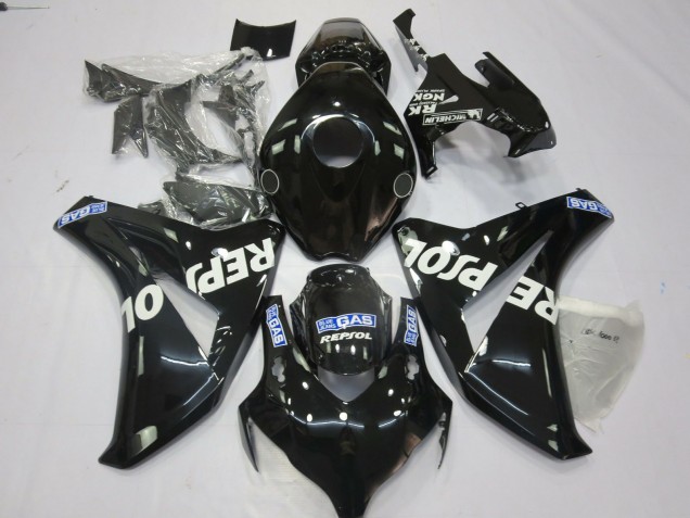 Billige Honda CBR1000RR Motorrad Verkleidung 2008-2011 - Glanzendes Schwarz Blau Weiss Repsol
