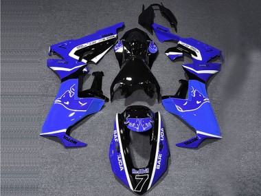 Billige Honda CBR1000RR Motorrad Verkleidung 2017-2023 - Blau Weiss Glanzendes Schwarz Bull