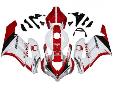 Billige Honda CBR1000RR Motorrad Verkleidung 2004-2005 - Weiss Rot Glanzendes Schwarz Pramac Bridgestone