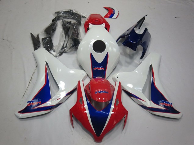 Billige Honda CBR1000RR Motorrad Verkleidung 2008-2011 - Weiss Rot Blau HRC Stil