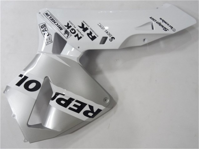 Billige Honda CBR600RR Motorrad Verkleidung 2003-2004 - Weiss Silber Schwarz Repsol