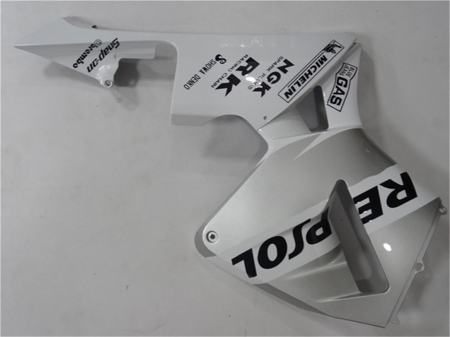 Billige Honda CBR600RR Motorrad Verkleidung 2003-2004 - Weiss Silber Schwarz Repsol