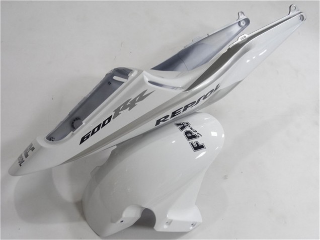 Billige Honda CBR600RR Motorrad Verkleidung 2003-2004 - Weiss Silber Schwarz Repsol