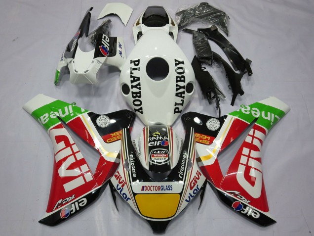 Billige Honda CBR1000RR Motorrad Verkleidung 2008-2011 - Weiss Rot Gelb Grun Schwarz Givi Playboy